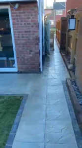 Patio and sleeper retaining work finished in Keynsham